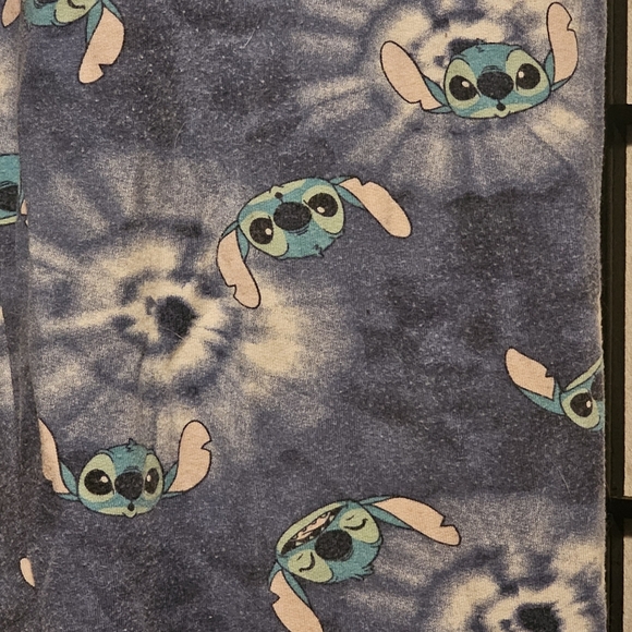 Blue‎ Stitch Print Jogger Pants Size Large - Picture 2 of 5